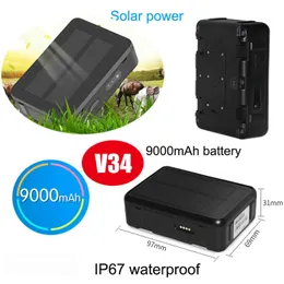 2G IP67 Waterproof Livestock Solar Charging GPS Tracker