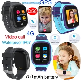 4G IP67 waterproof Video Call Kids GPS Watch tracker