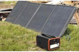 Solar power portable generator with sos lighting