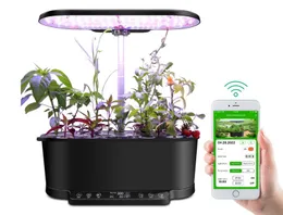 Smart Garden with Growing LED Monitoring by WiFi & APP